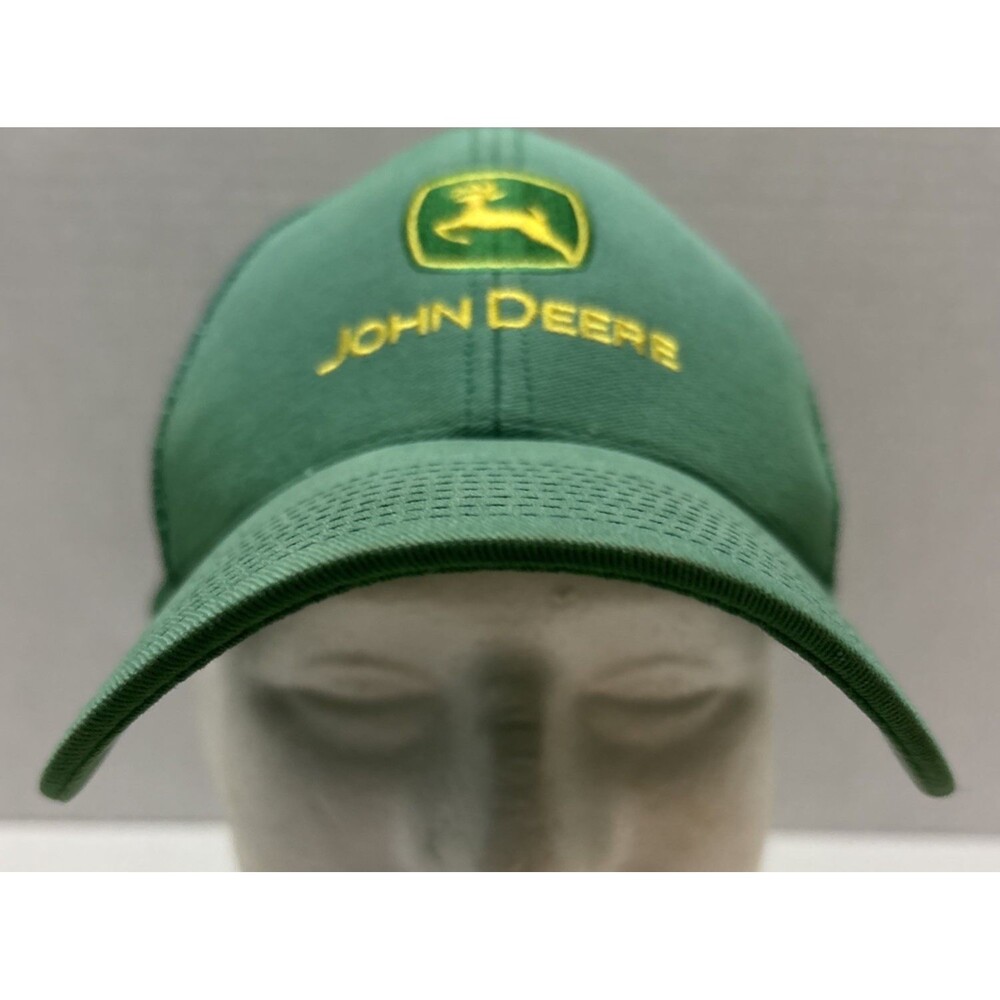 John Deere Trucker Hat Green Mesh Snapback  By Cyrk - 100% Cotton  Licensed